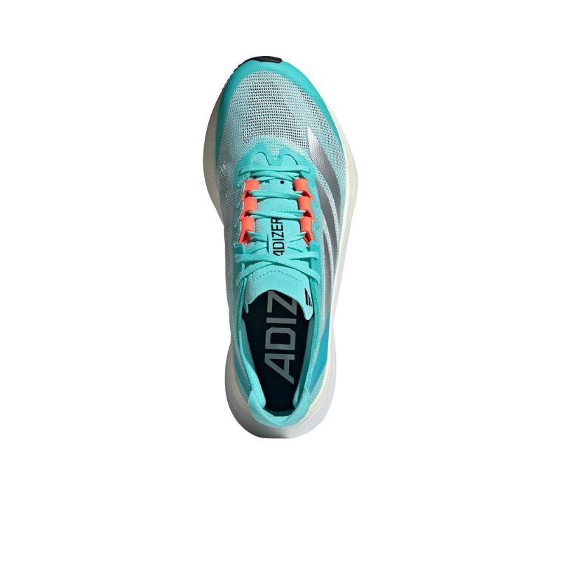 adidas adizero boston 12 women s flash aqua or silver metallic shoes irun singapore 3