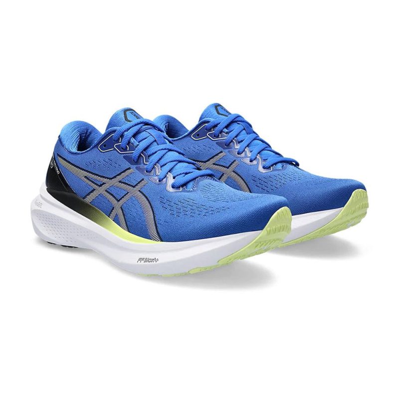 asics gel kayano 30 men s illusion blue or glow yellow shoes irun singapore 2