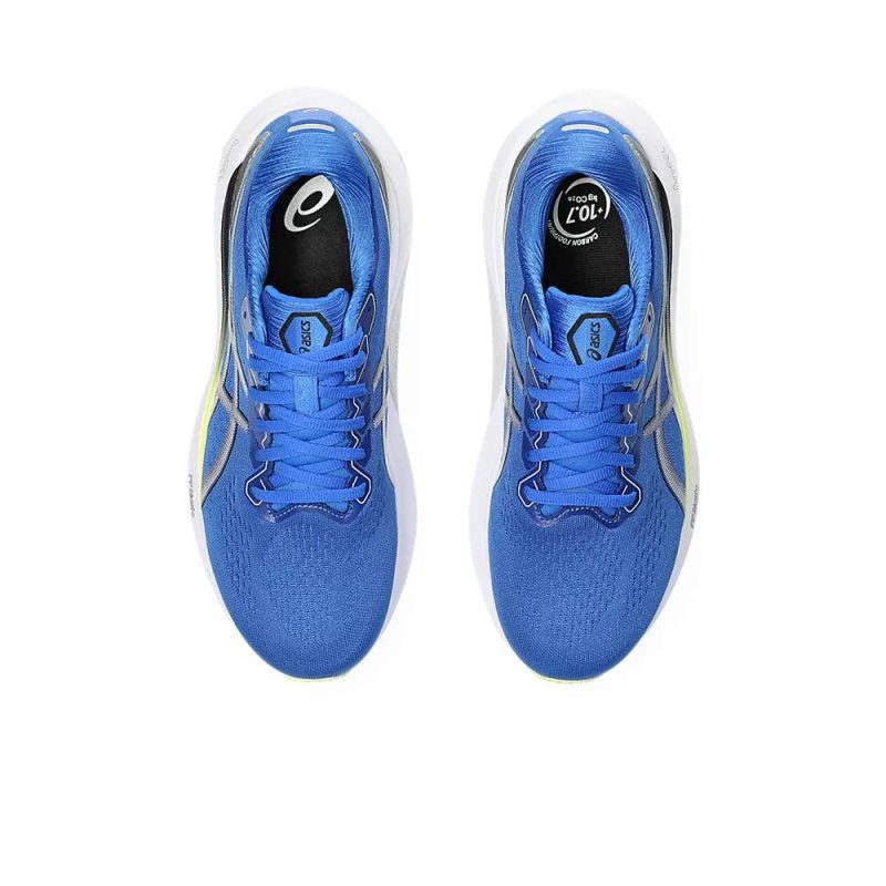 asics gel kayano 30 men s illusion blue or glow yellow shoes irun singapore 3