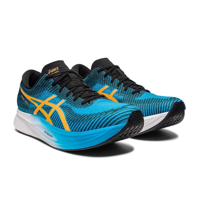 asics magic speed 2 men s island blue or orange pop shoes irun singapore 2