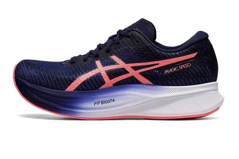 asics magic speed 2 women s indigo blue or papaya shoes irun singapore 1