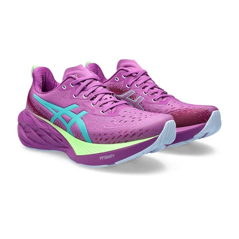 asics novablast 4 lite show women s lite show or illuminate green shoes irun singapore 2