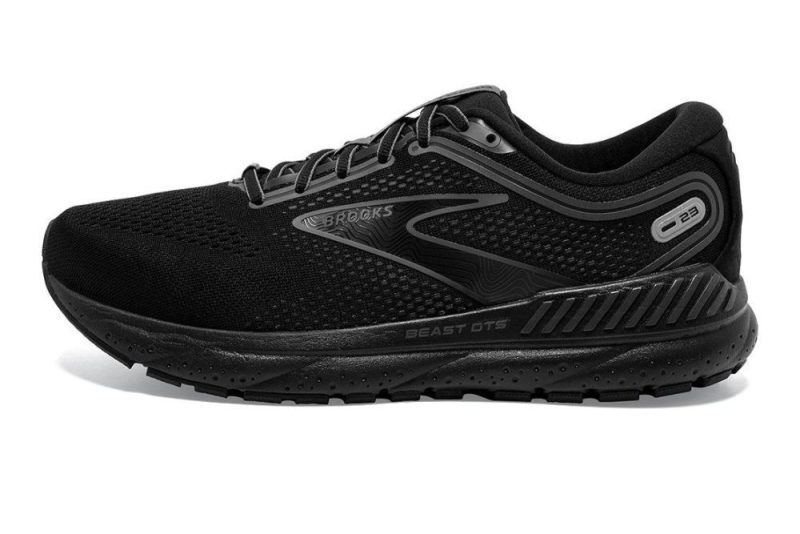 brooks beast gts 23 2e men s black or gunmetal shoes irun singapore 1