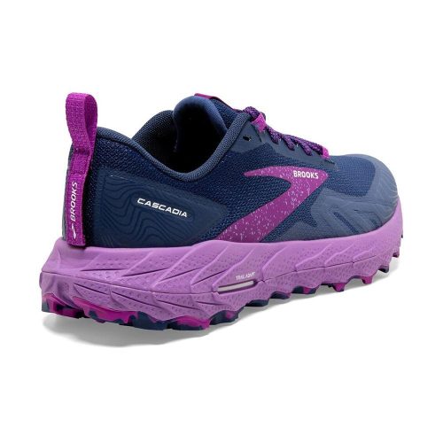 brooks cascadia 17 women s trail navy or purple shoes irun singapore 4