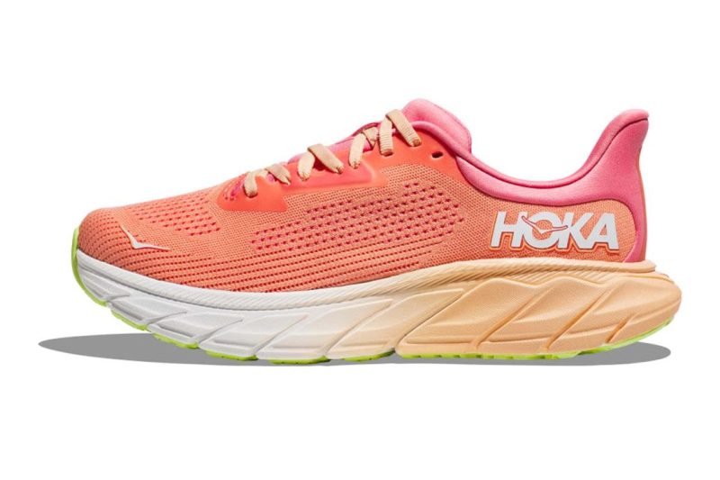 hoka arahi 7 women s papaya or coral shoes irun singapore 1