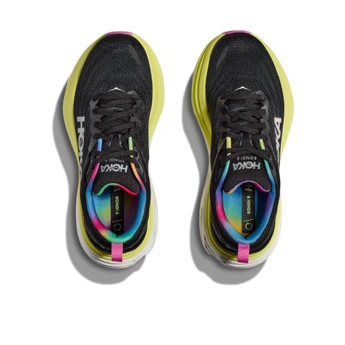 hoka bondi 8 women s black or citrus glow shoes irun singapore 3