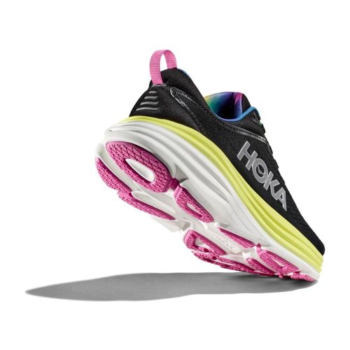 hoka bondi 8 women s black or citrus glow shoes irun singapore 5