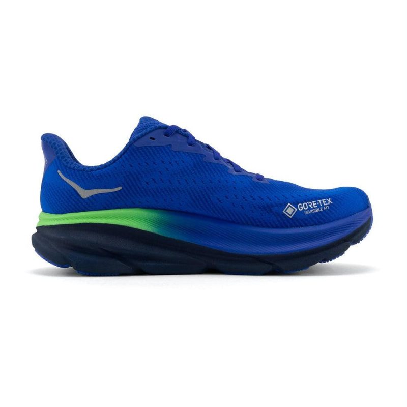 hoka clifton 9 gtx men s dazzling blue or evening sky shoes irun singapore 3