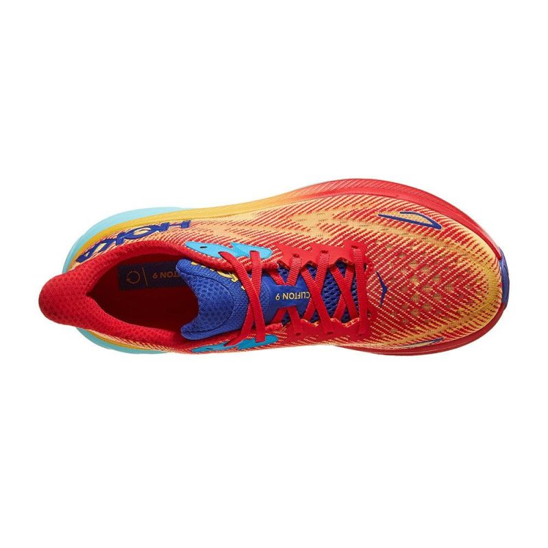 hoka clifton 9 men s cerise or cloudless shoes irun singapore 2