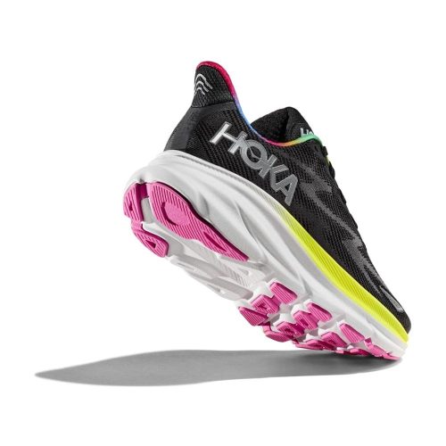 hoka clifton 9 wide men s black or all aboard shoes irun singapore 5