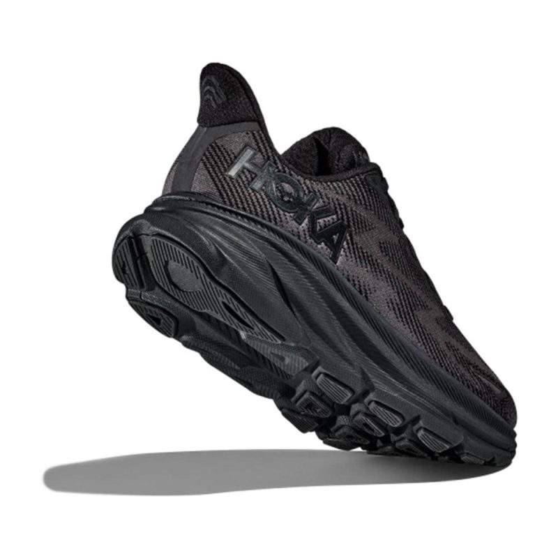 hoka clifton 9 women s black shoes irun singapore 2