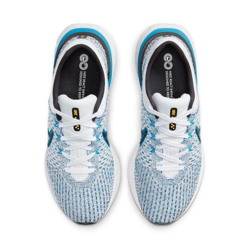 nike react infinity run flyknit 3 men s white or blue orbit shoes irun singapore 3